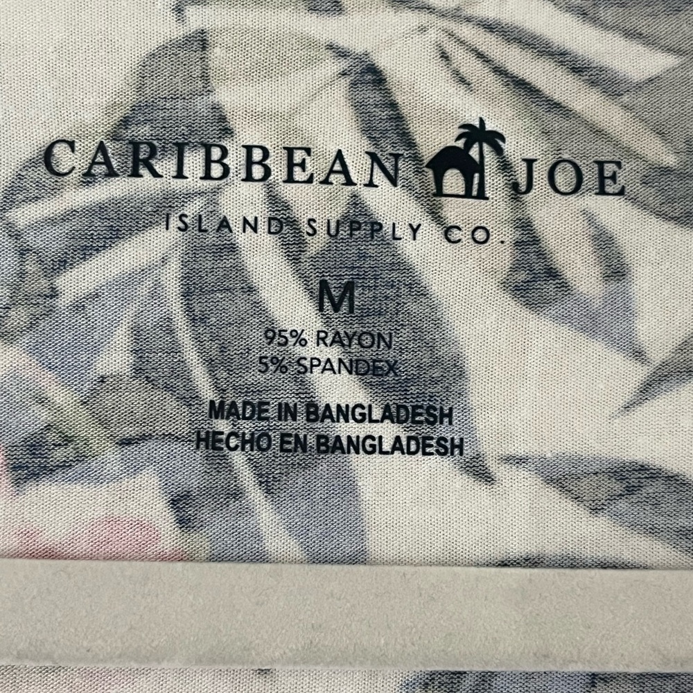 New! Caribbean Joe Floral Print Women's Top Size Medium - Picture 4 of 15